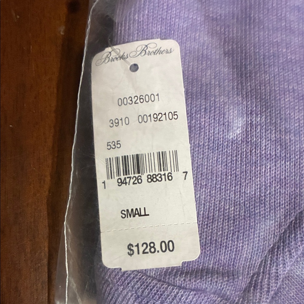 Brooks Brothers Lavender Zip-Up Sweater - Picture 2 of 6
